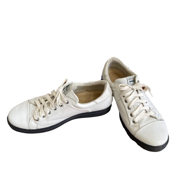ecco White Leather Sneaker Size: 44 extra wide - Picture 9 of 9